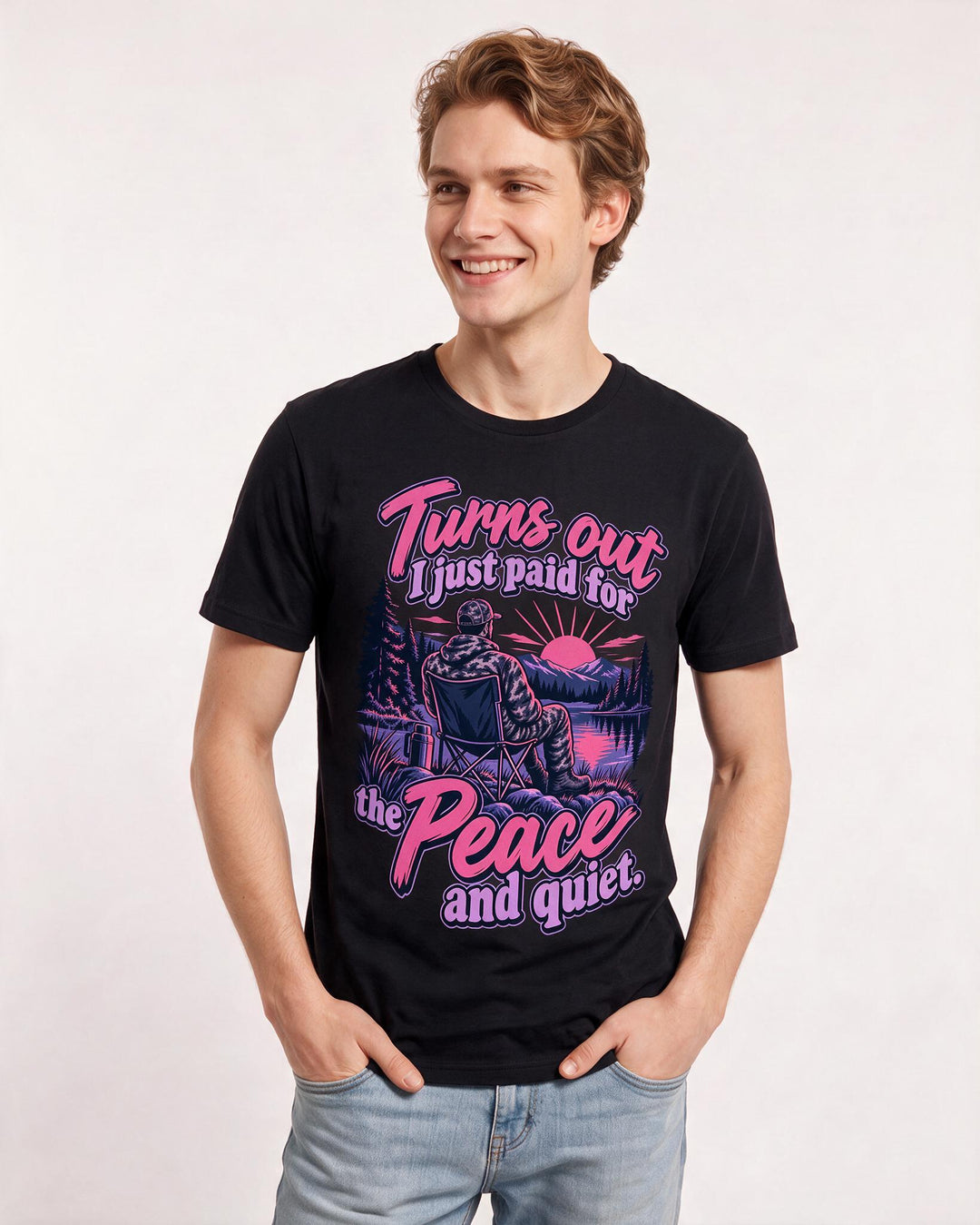 Hunting Black T-Shirt for Men – Everyday Expression Graphic Tee product image 1