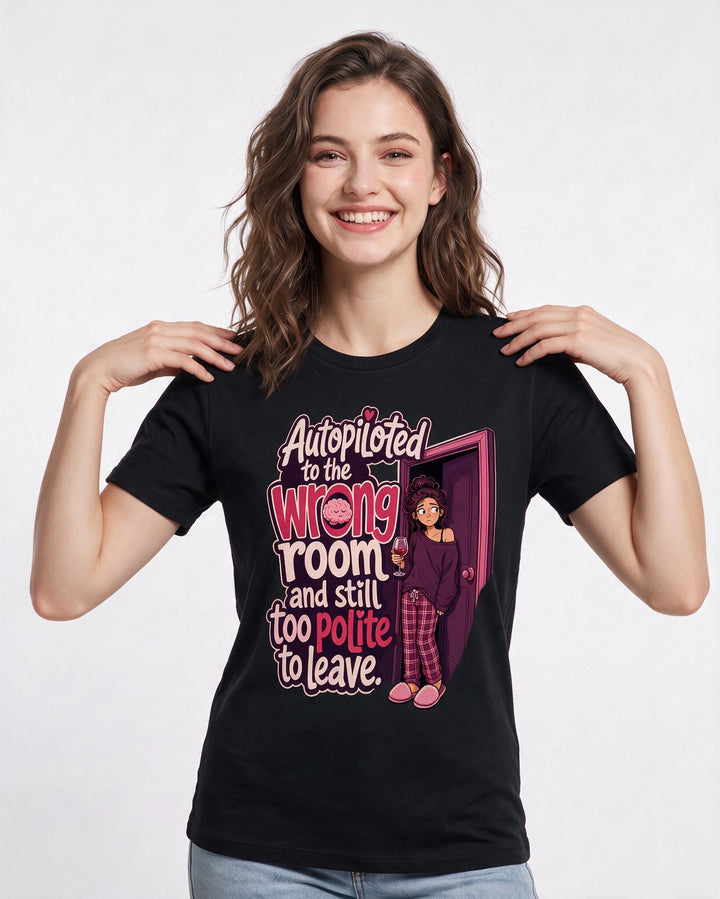 Meme Black T-Shirt for Women – Everyday Expression Graphic Tee product image 1
