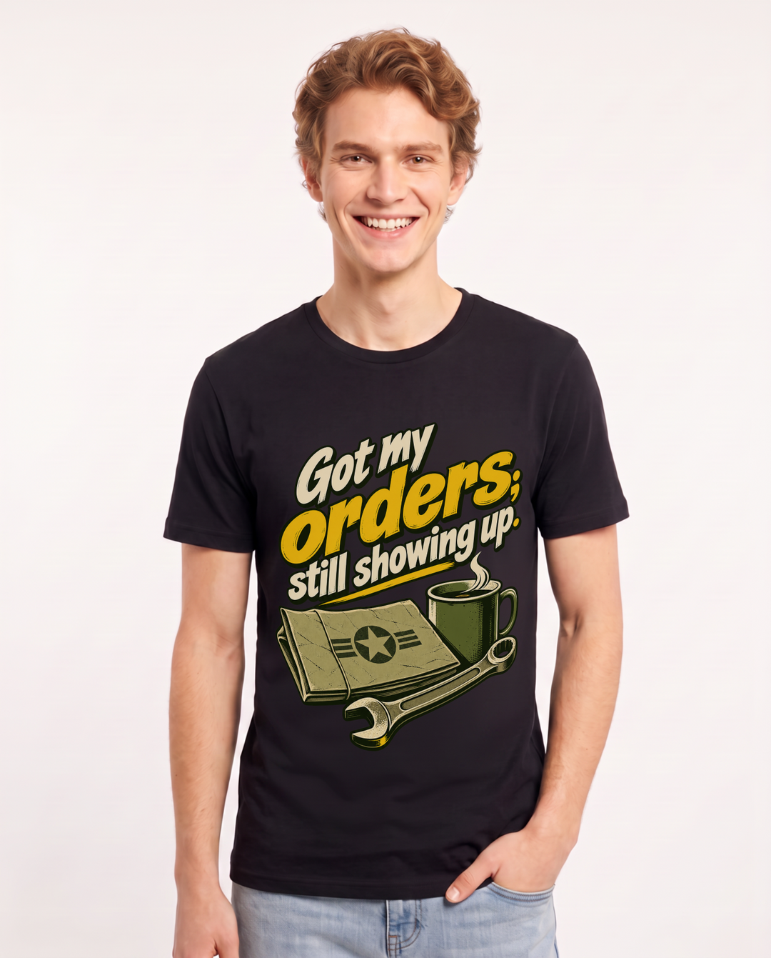 Veteran Black T-Shirt for Men – Everyday Expression Graphic Tee product image 3
