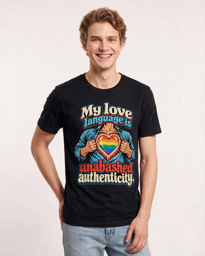Pride Black T-Shirt for Men – Everyday Expression Graphic Tee product image 1