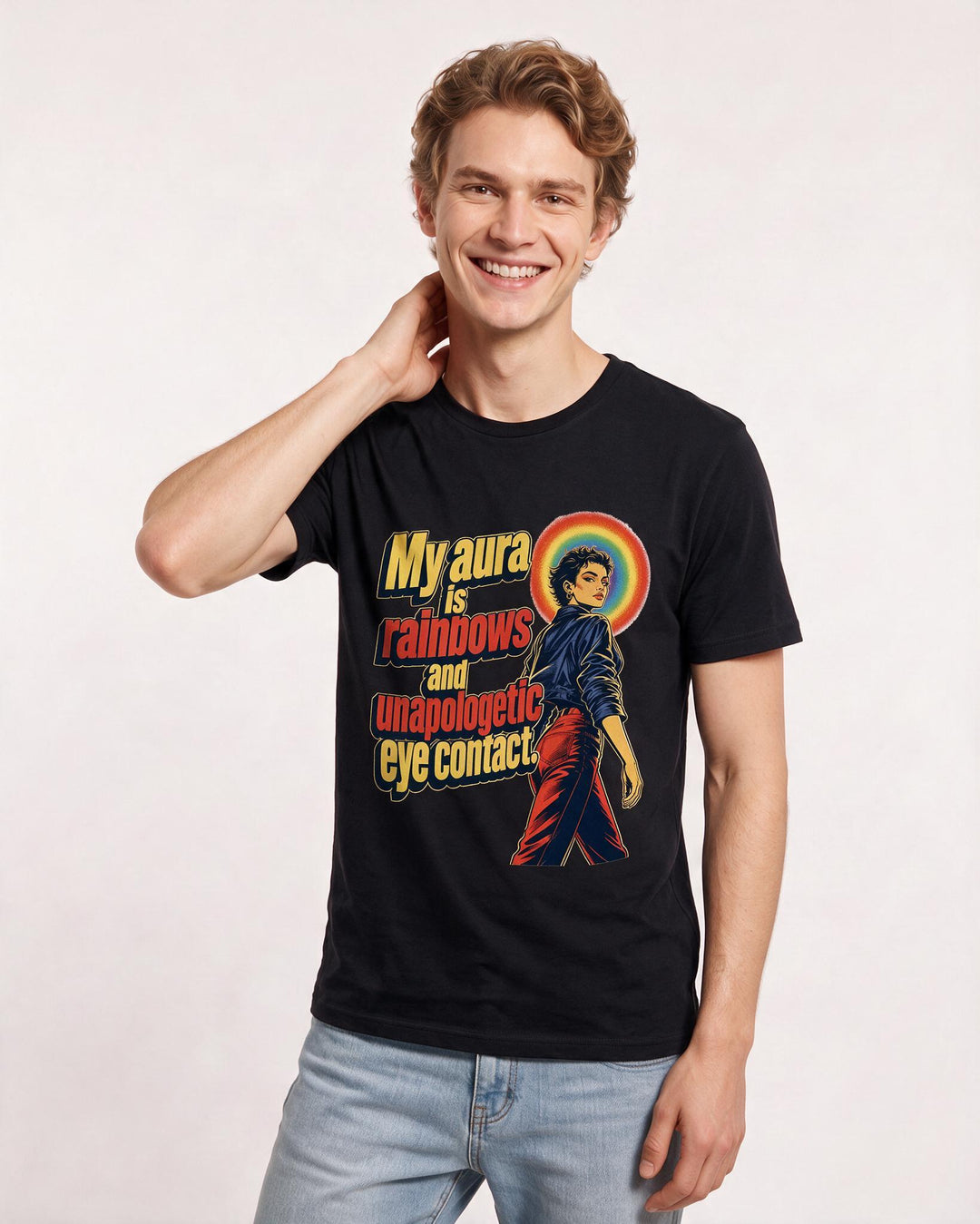 Pride Black T-Shirt for Men – Everyday Expression Graphic Tee product image 3