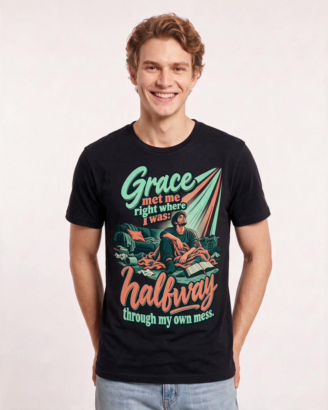Christian Faith Black T-Shirt for Men – Everyday Expression Graphic Tee product image 1
