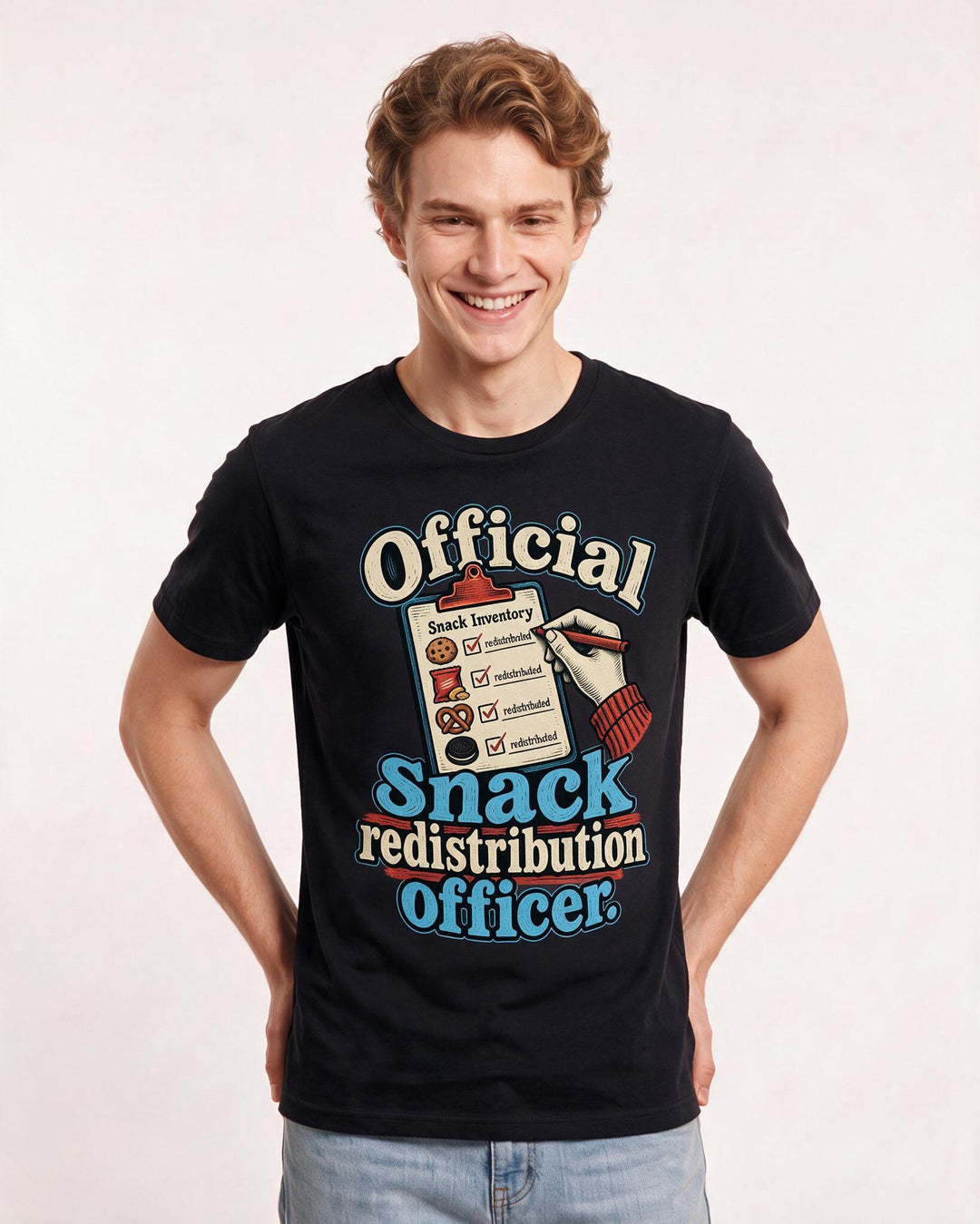 Couples Black T-Shirt for Men – Everyday Expression Graphic Tee product image 1