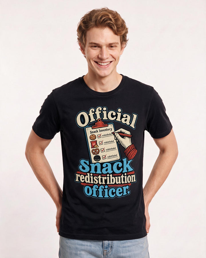 Couples Black T-Shirt for Men – Everyday Expression Graphic Tee product image 1