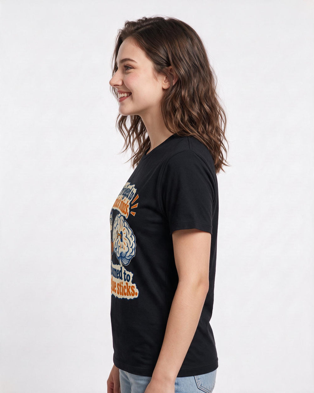 Teacher Black T-Shirt for Women – Everyday Expression Graphic Tee product image 2