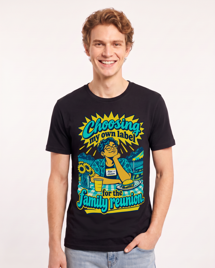 Pride Black T-Shirt for Men – Everyday Expression Graphic Tee product image 3