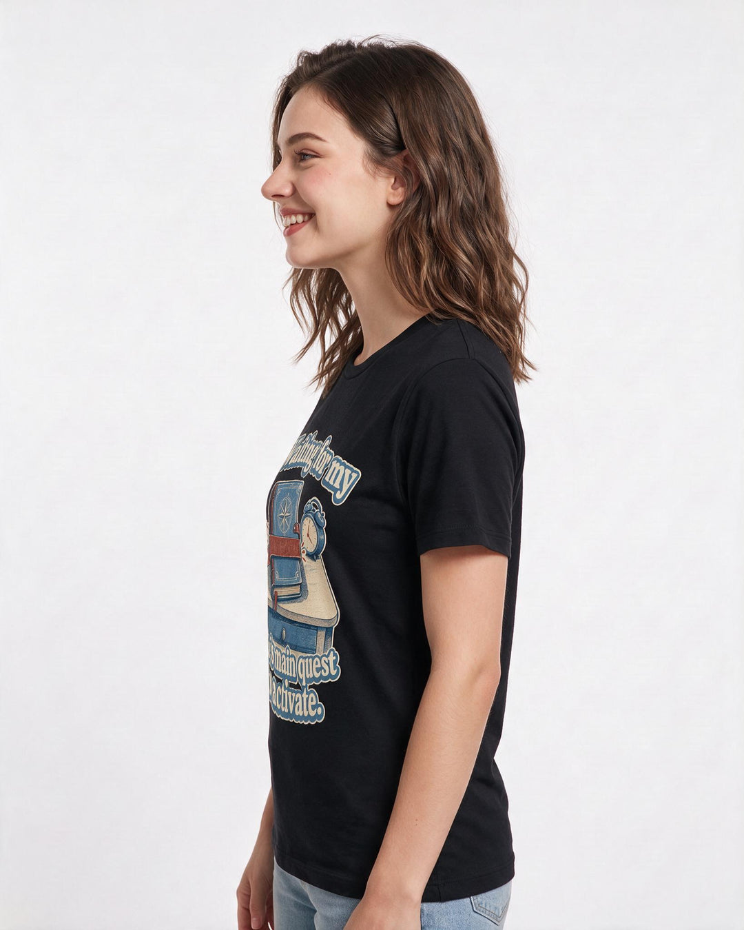 Gaming Black T-Shirt for Women – Game Night Graphic Tee product image 2