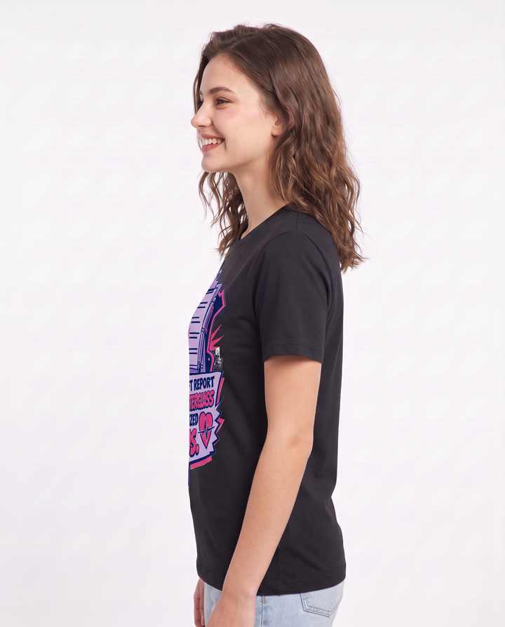 Nurse Gift Women's Black T-Shirt - My shift report is a masterclass in product image 2