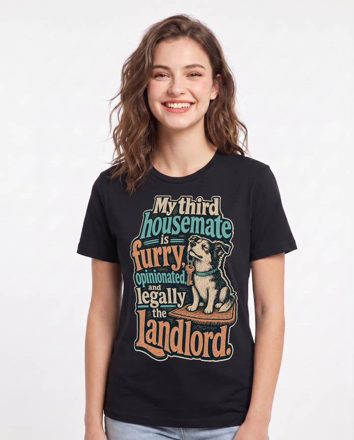Cat Lover Black T-Shirt for Women – Everyday Expression Graphic Tee product image 1
