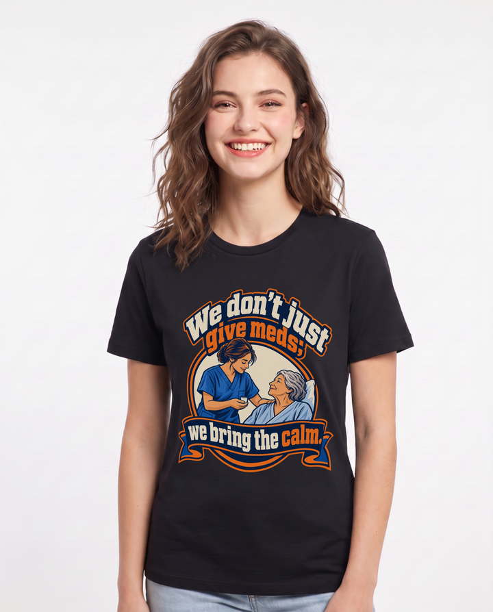 Nurse Black T-Shirt for Women – Nursing Life Graphic Tee product image 3