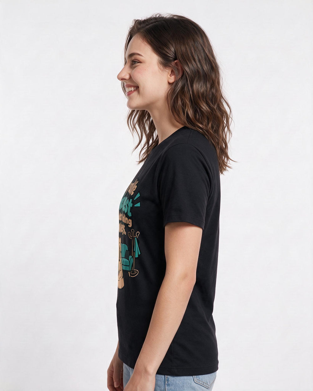 Gaming Black T-Shirt for Women – Game Night Graphic Tee product image 2