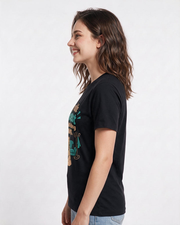Gaming Black T-Shirt for Women – Game Night Graphic Tee product image 2