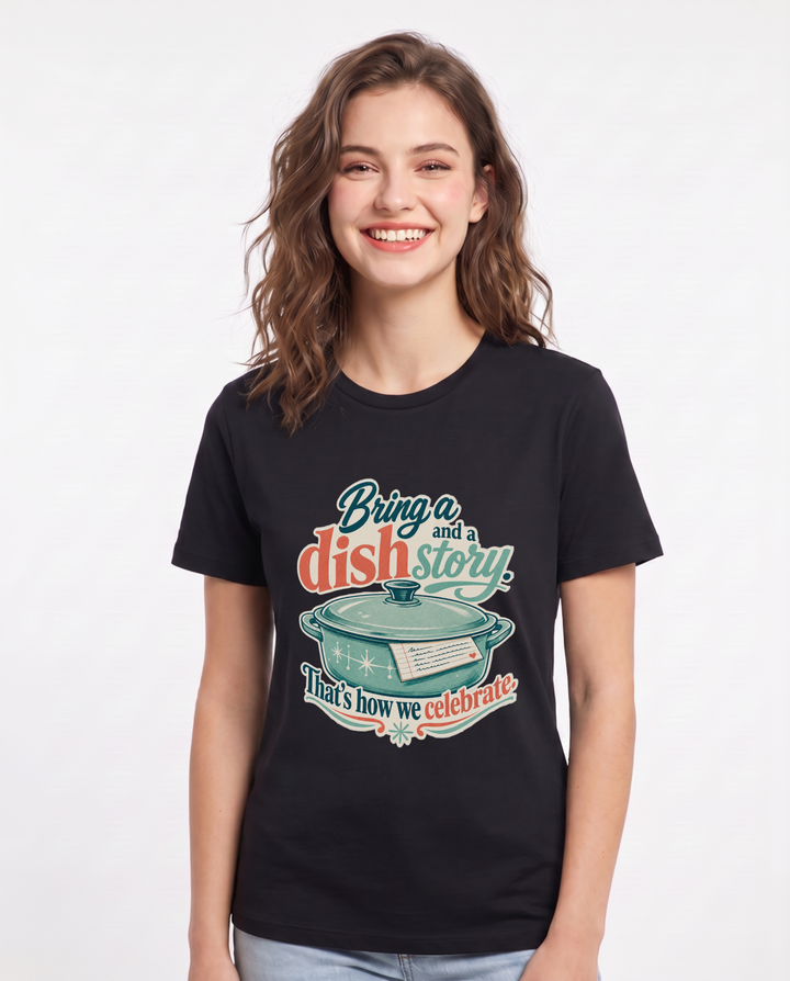 Patriotic Black T-Shirt for Women – Everyday Expression Graphic Tee product image 3