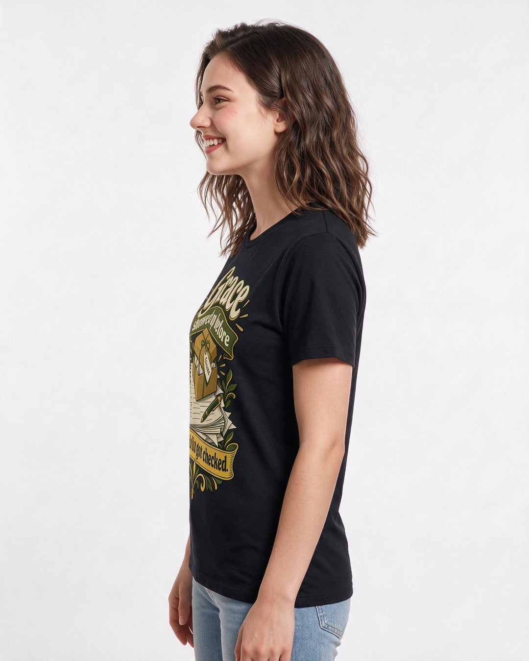 Christian Faith Black T-Shirt for Women – Everyday Expression Graphic Tee product image 2