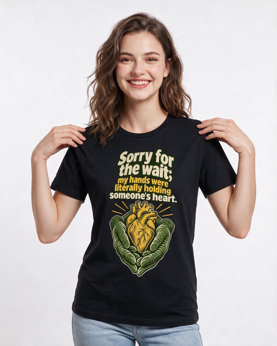 Nurse Black T-Shirt for Women – Nursing Life Graphic Tee product image 1