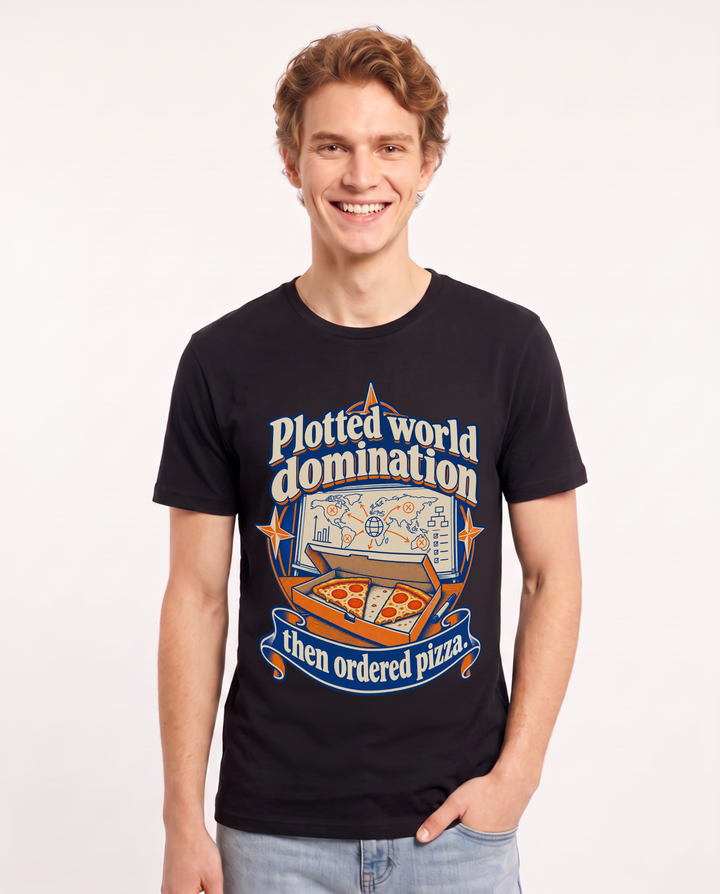 Couples Black T-Shirt for Men – Everyday Expression Graphic Tee product image 3