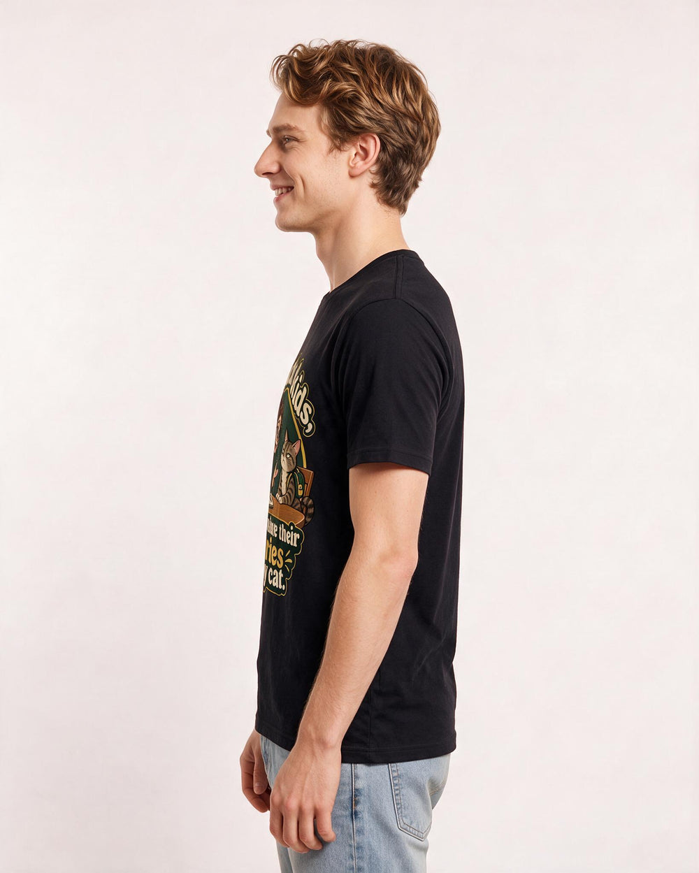 Teacher Black T-Shirt for Men – Everyday Expression Graphic Tee product image 2