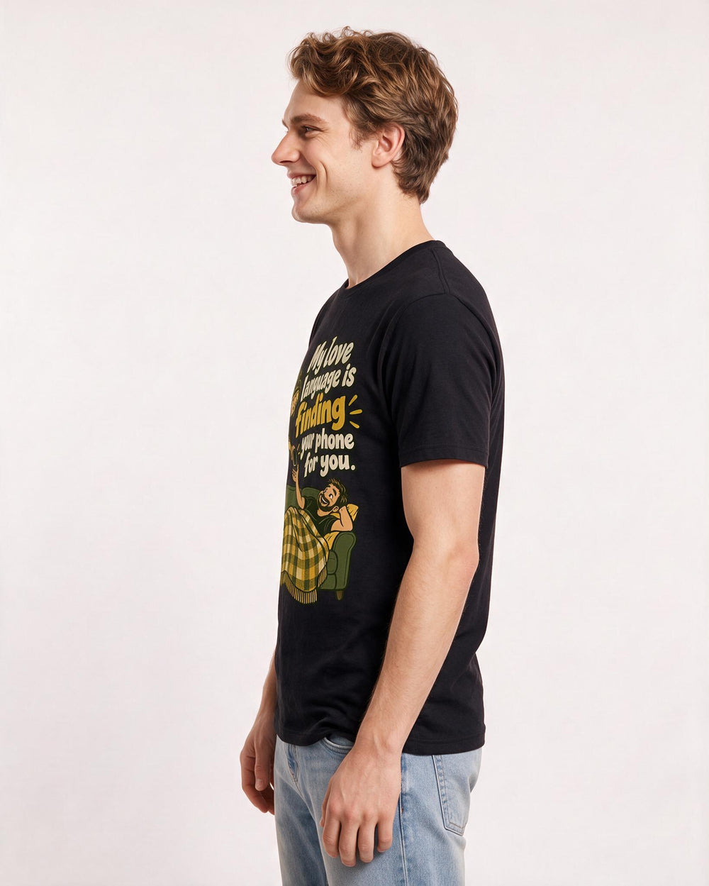 Mom Black T-Shirt for Men – Everyday Expression Graphic Tee product image 2