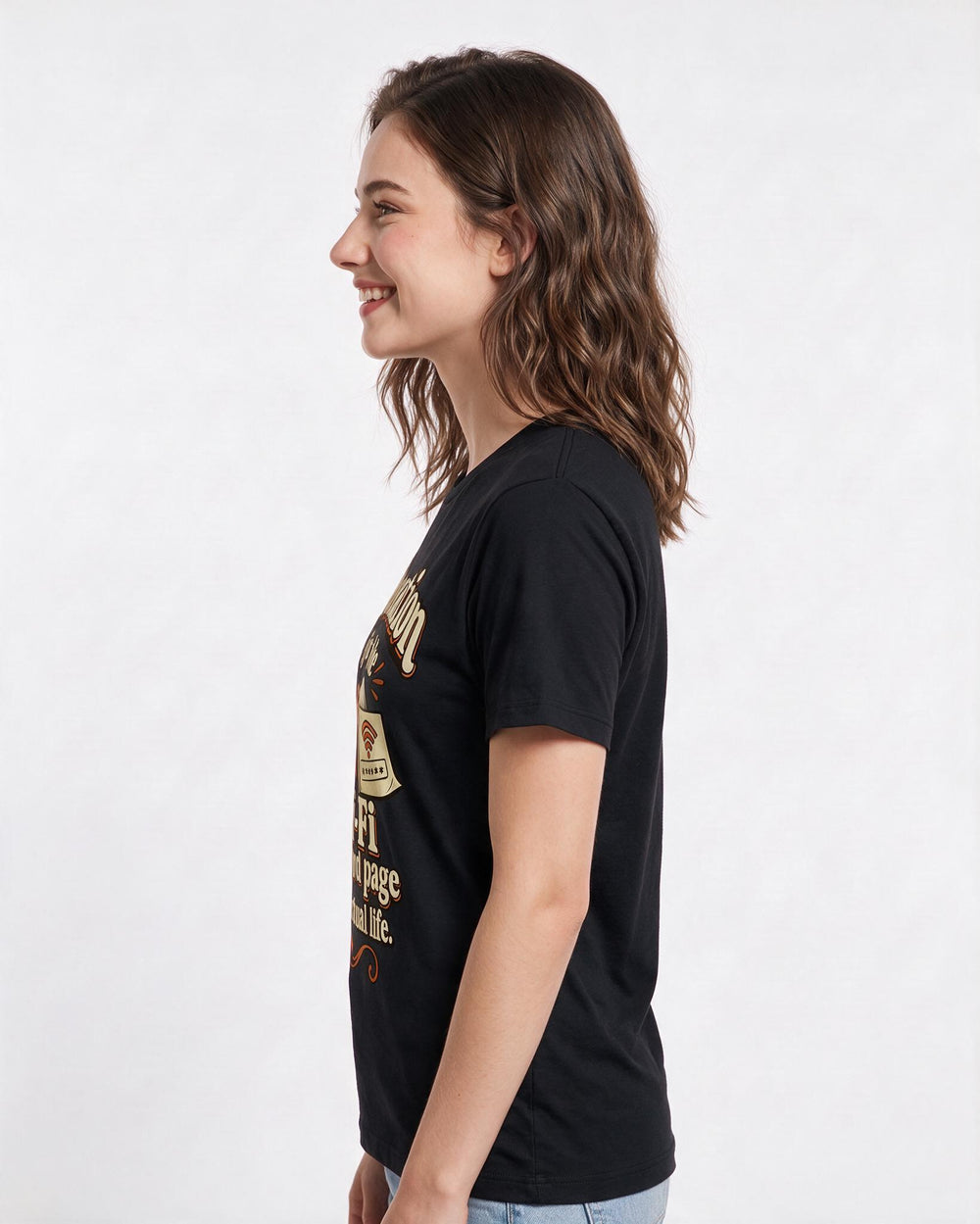 Graduation Black T-Shirt for Women – Everyday Expression Graphic Tee product image 2