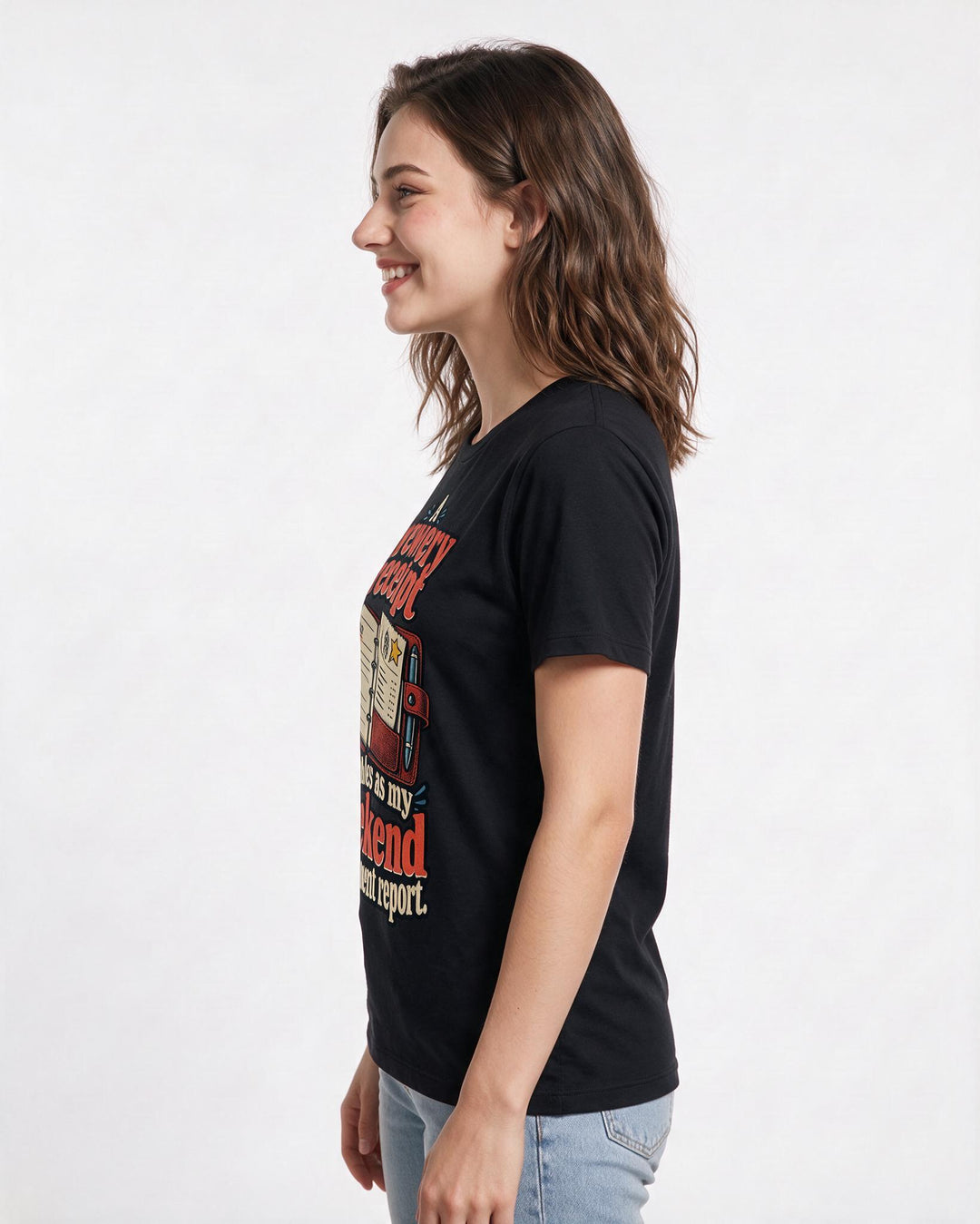 Beer Black T-Shirt for Women – Everyday Expression Graphic Tee product image 2