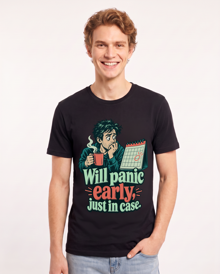 Meme Black T-Shirt for Men – Everyday Expression Graphic Tee product image 3