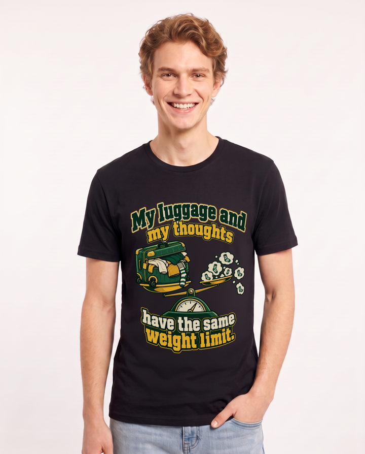 Meme Black T-Shirt for Men – Everyday Expression Graphic Tee product image 3