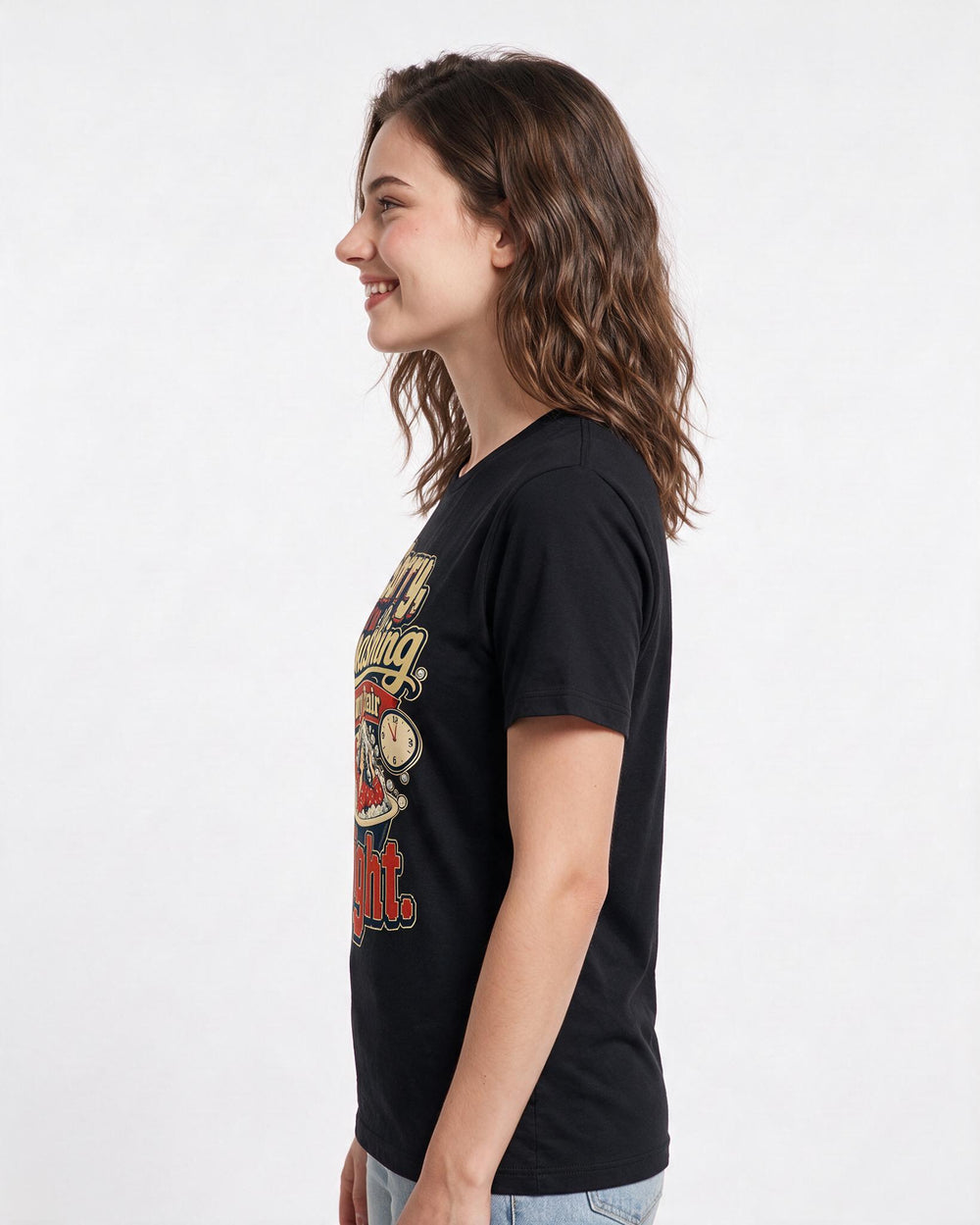 Funny Meme Women's Black T-Shirt – Sorry, I'm washing all my hair that night product image 2