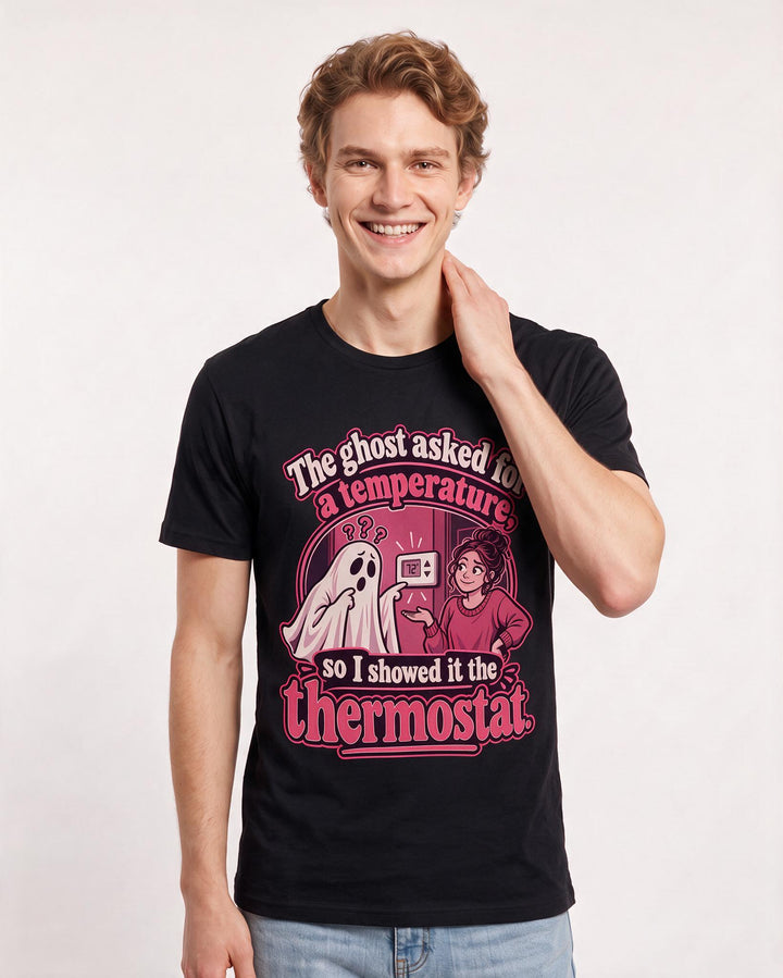 Halloween Black T-Shirt for Men – Halloween Theme Graphic Tee product image 1