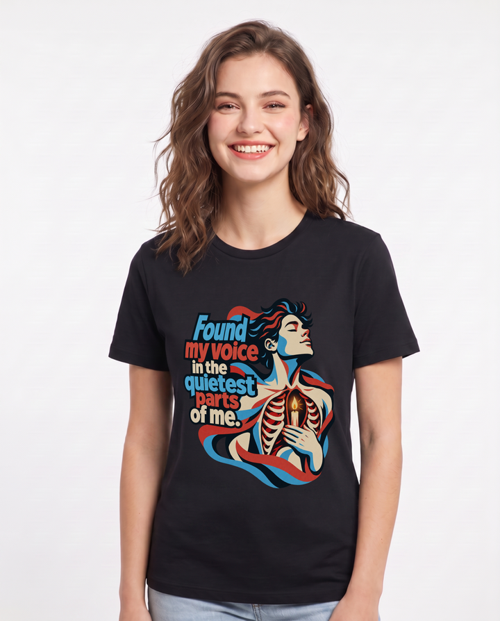 Pride Black T-Shirt for Women – Everyday Expression Graphic Tee product image 3