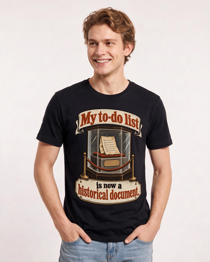 Meme Black T-Shirt for Men – Everyday Expression Graphic Tee product image 1