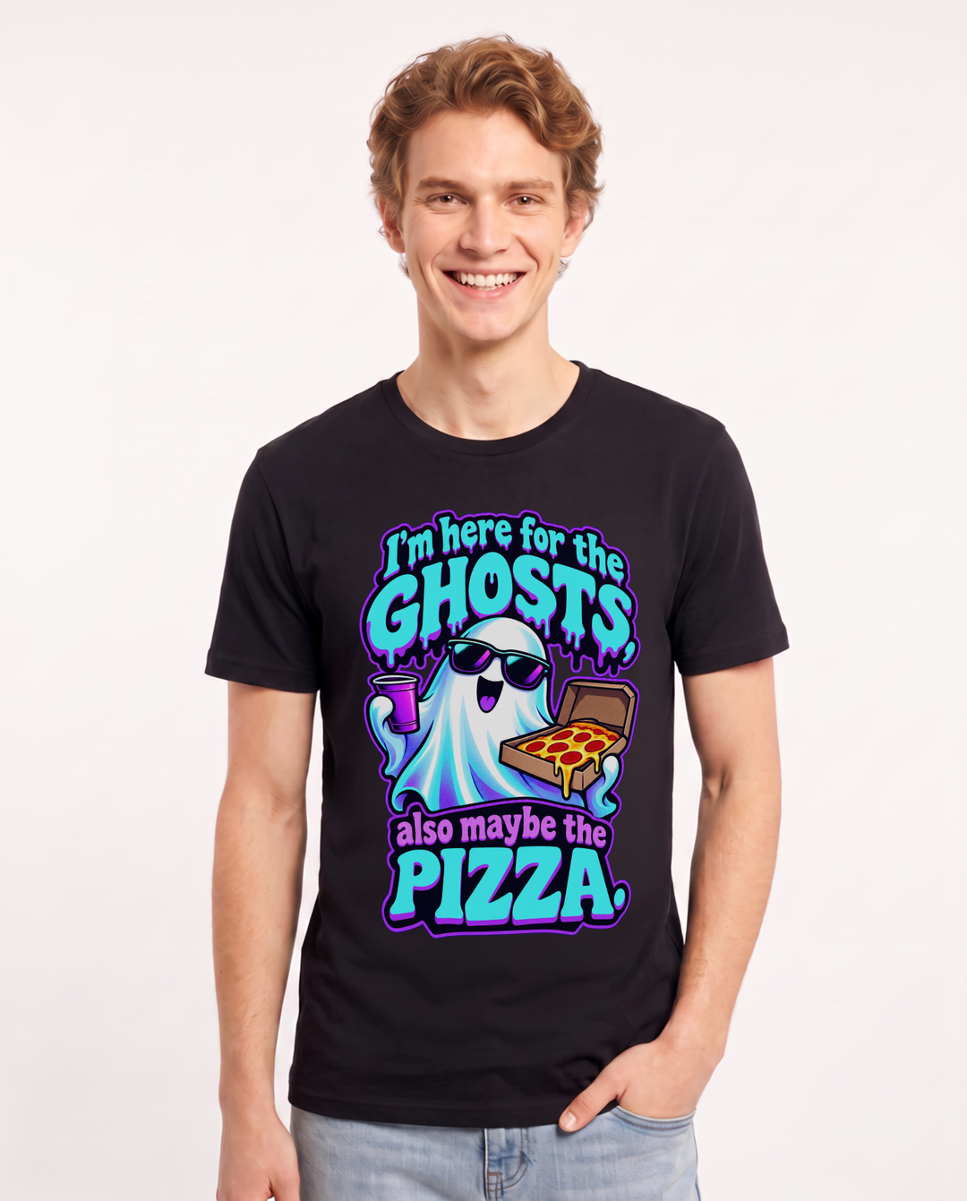 Halloween Black T-Shirt for Men – Halloween Theme Graphic Tee product image 3