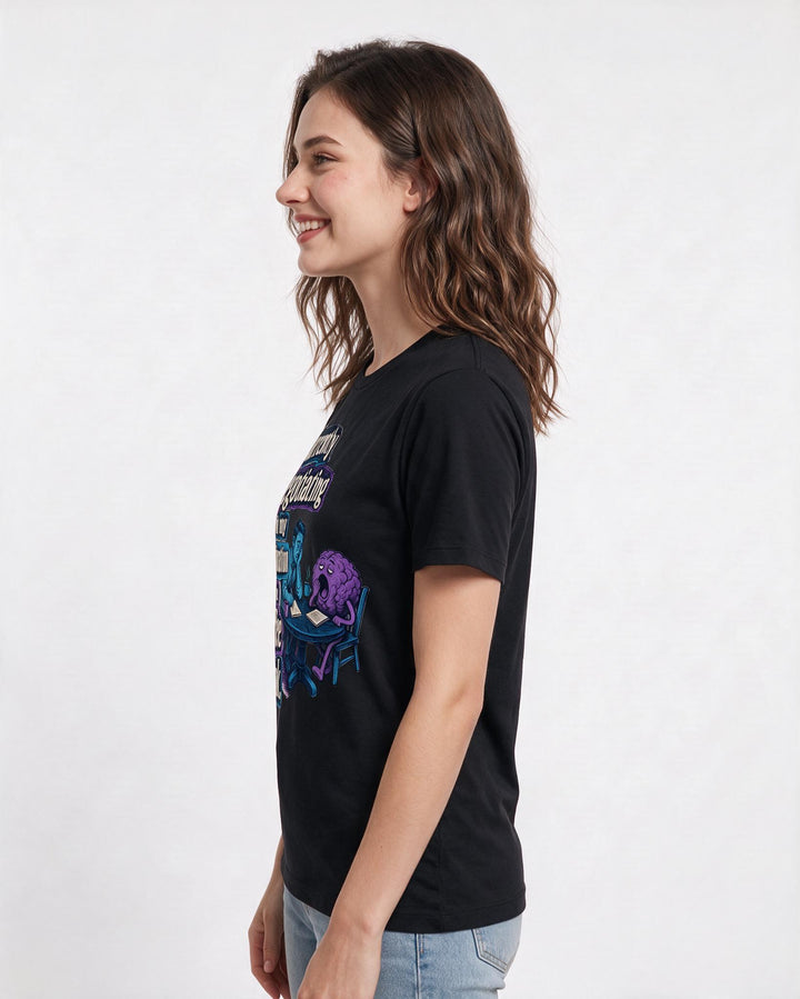 Funny Meme Women's Black T-Shirt – Currently negotiating with my product image 2