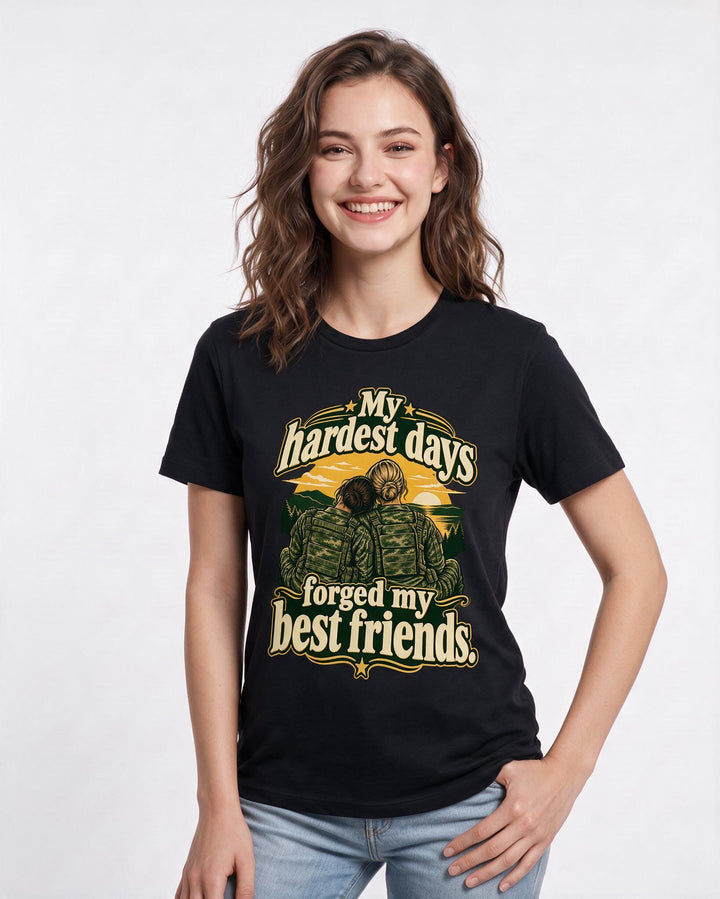 Veteran Black T-Shirt for Women – Everyday Expression Graphic Tee product image 1