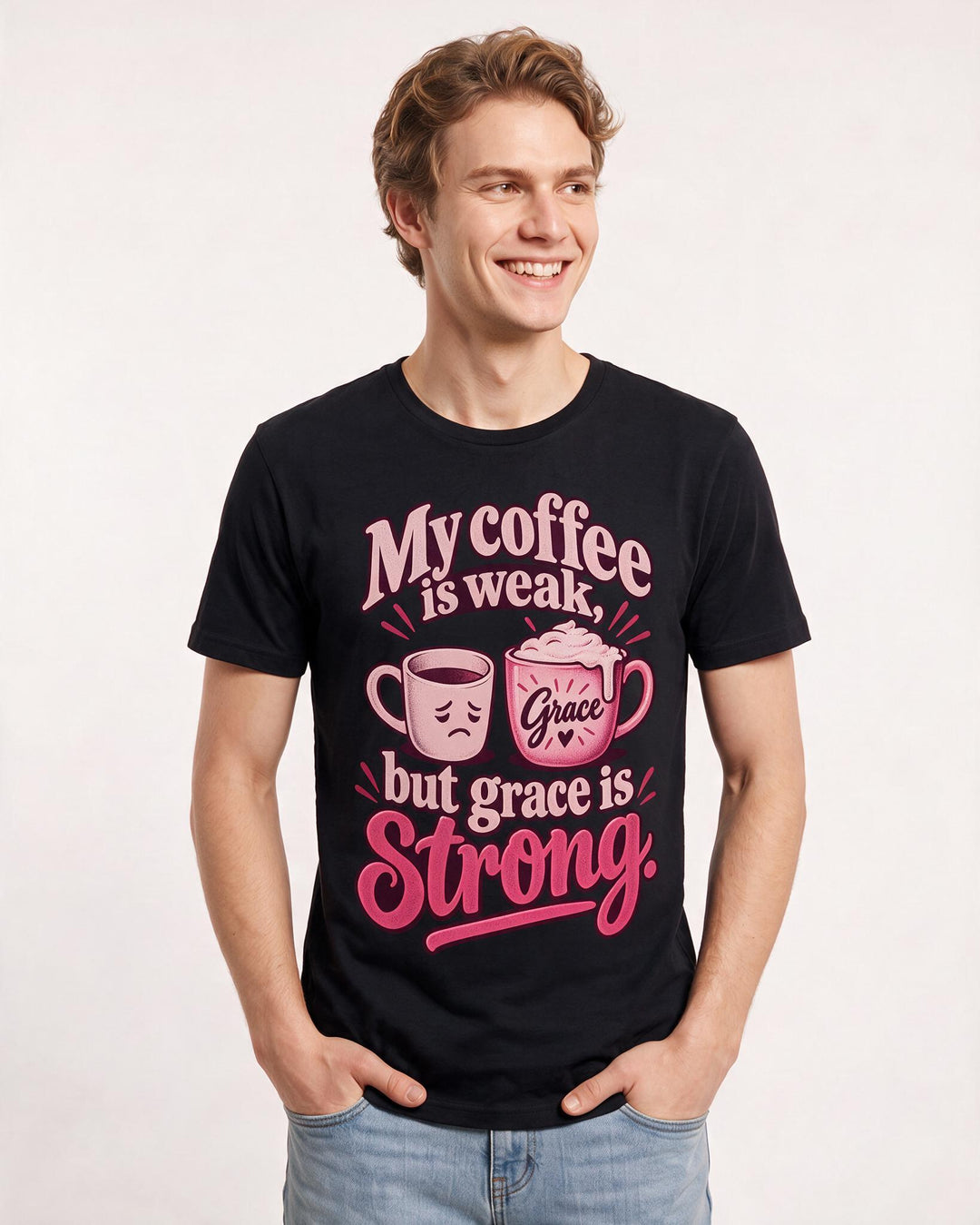 Christian Faith Black T-Shirt for Men – Everyday Expression Graphic Tee product image 1