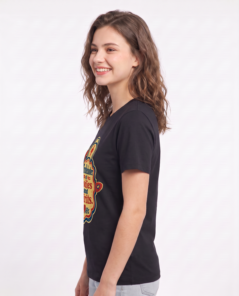 Nurse Gift Women's Black T-Shirt - Troubleshooter of bodies and product image 2