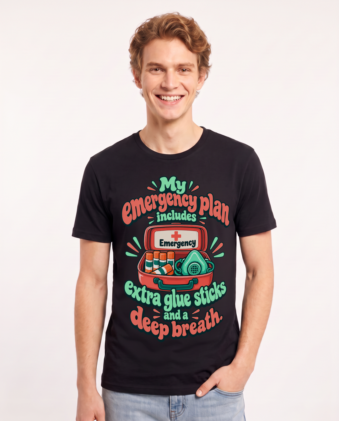 Teacher Black T-Shirt for Men – Everyday Expression Graphic Tee product image 3