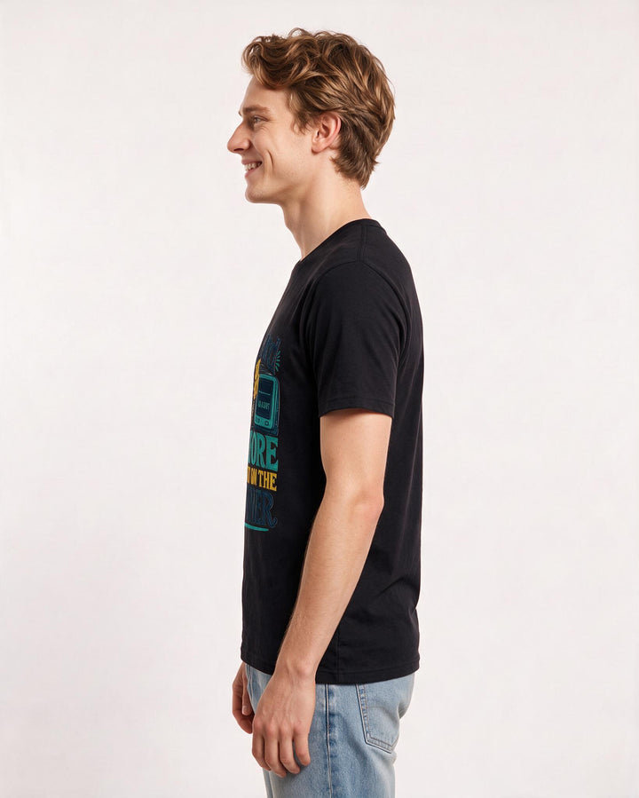 Nurse Black T-Shirt for Men – Nursing Life Graphic Tee product image 2