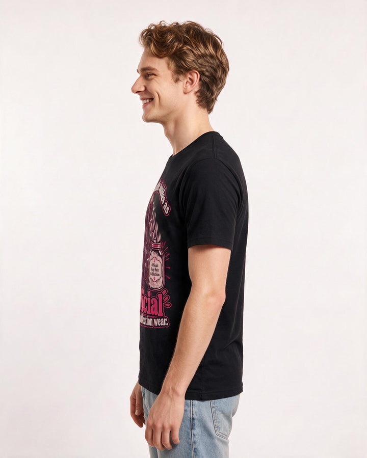 Cat Lover Black T-Shirt for Men – Everyday Expression Graphic Tee product image 2