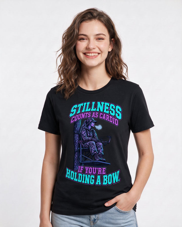 Hunting Black T-Shirt for Women – Everyday Expression Graphic Tee product image 1