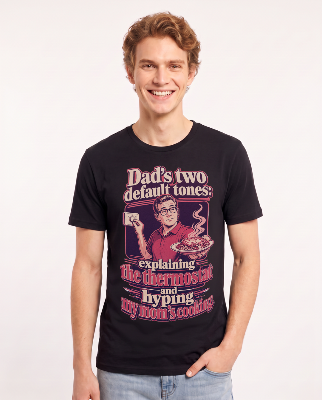 Mom Black T-Shirt for Men – Everyday Expression Graphic Tee product image 1