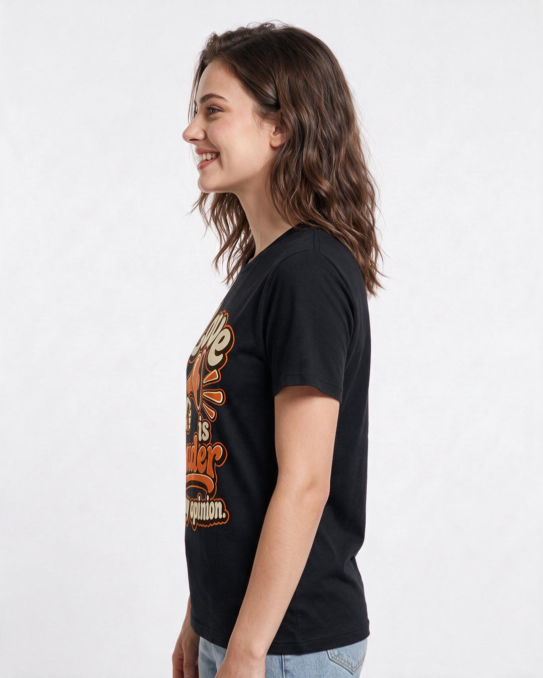 Pride Black T-Shirt for Women – Everyday Expression Graphic Tee product image 2