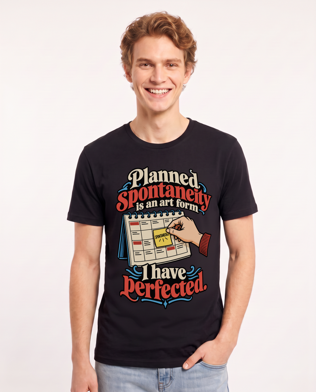 Neurodiversity Black T-Shirt for Men – Everyday Expression Graphic Tee product image 3