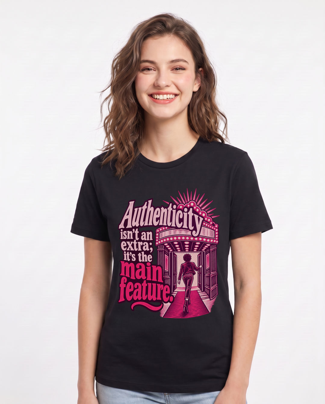 Pride Black T-Shirt for Women – Everyday Expression Graphic Tee product image 3