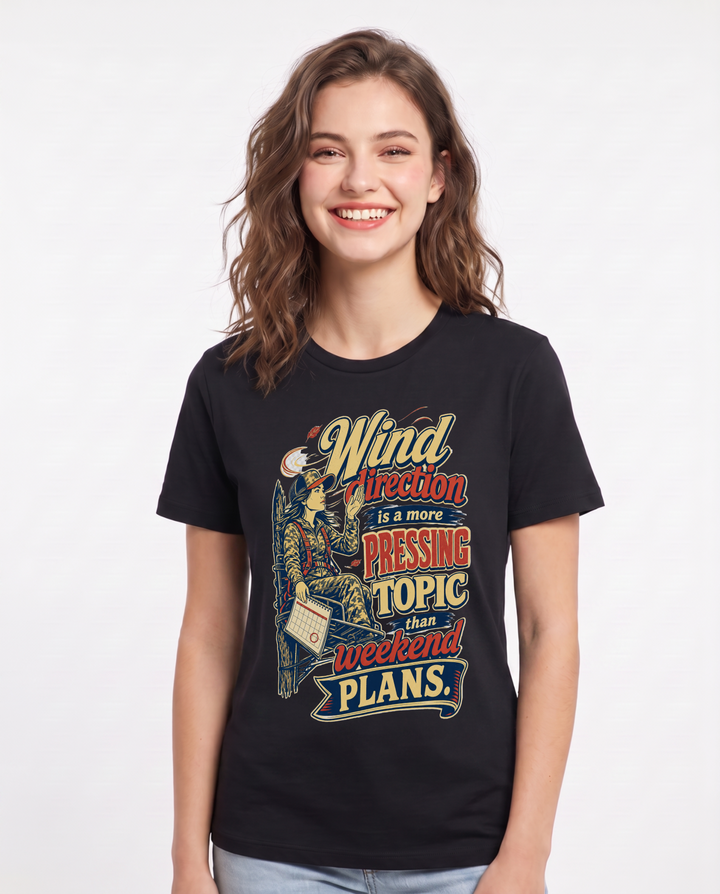 Hunting Black T-Shirt for Women – Everyday Expression Graphic Tee product image 1