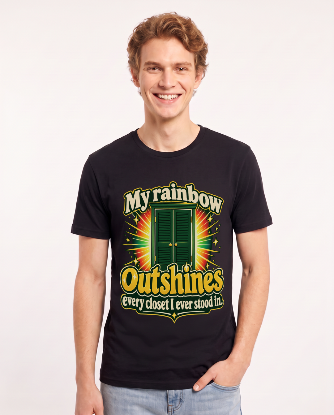 Pride Black T-Shirt for Men – Everyday Expression Graphic Tee product image 3