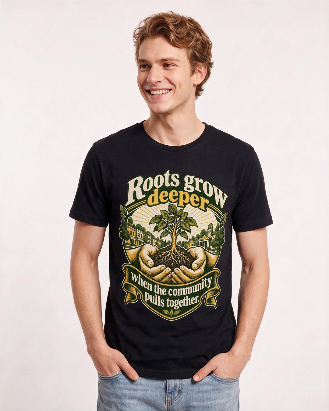 Patriotic Black T-Shirt for Men – Everyday Expression Graphic Tee product image 1