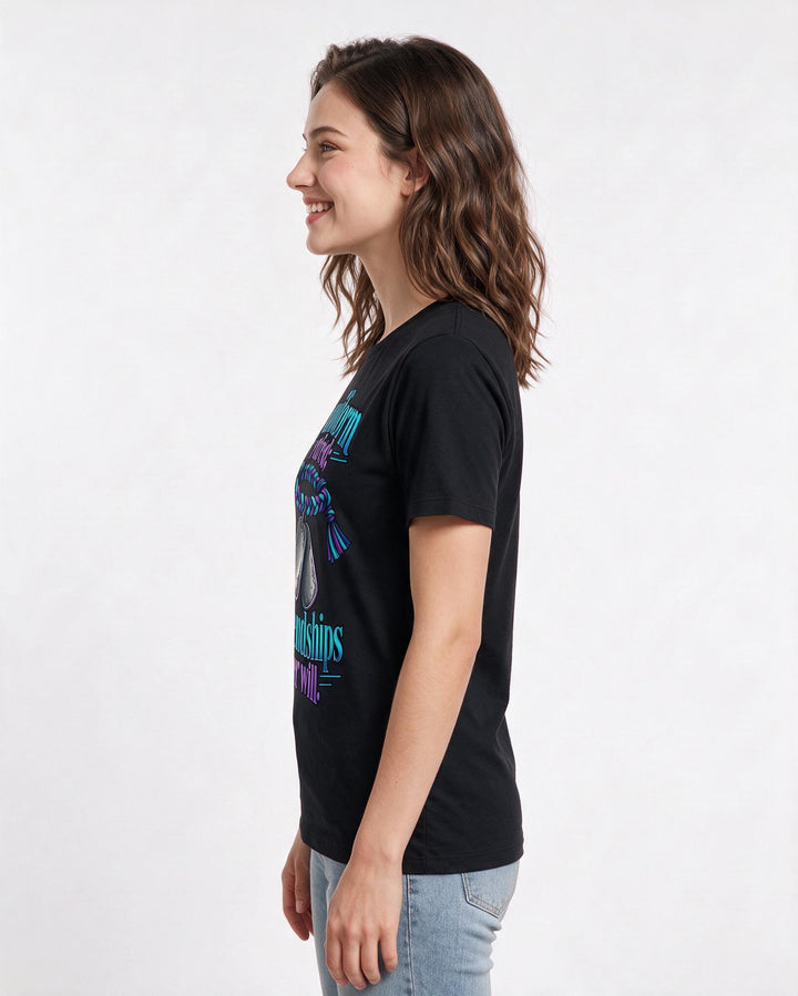 Veteran Black T-Shirt for Women – Everyday Expression Graphic Tee product image 2