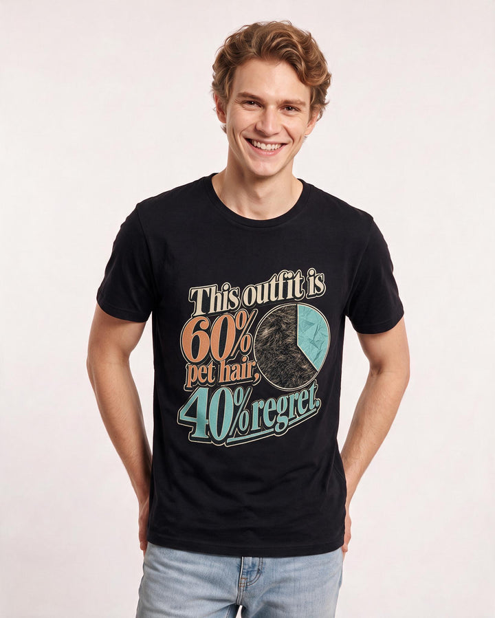 Cat Lover Black T-Shirt for Men – Everyday Expression Graphic Tee product image 3