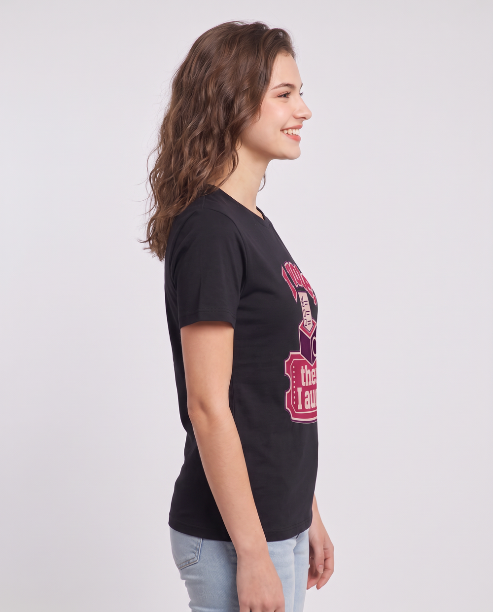 Graphic Women's Black T-Shirt - I vote, then I audit. product image 2