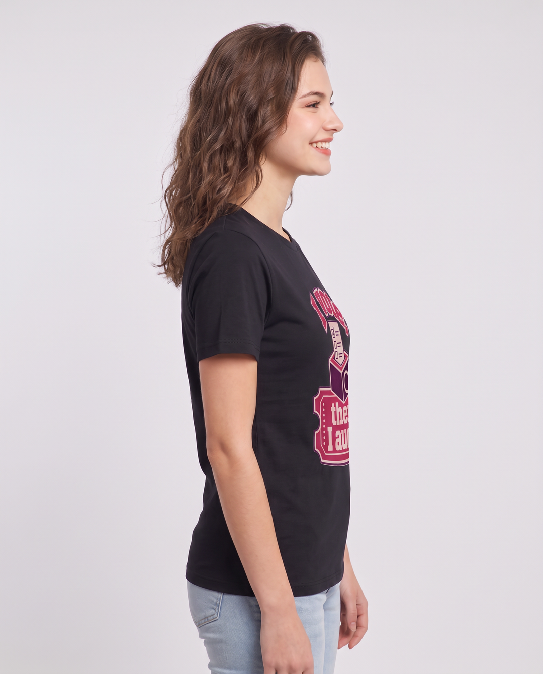 Graphic Women's Black T-Shirt - I vote, then I audit. product image 2